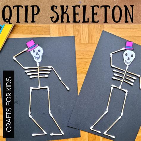 qtip skeleton craft  ladoo
