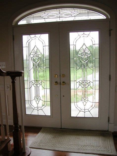 french doors ideas stained glass window panel french doors
