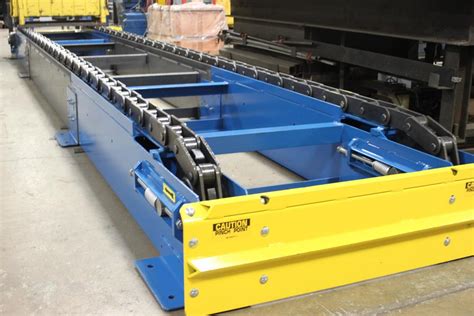 chain driven  roller conveyors standard chain driven pallet conveyors industrial kinetics
