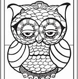 Coloring Pages Print Getcolorings Printable Pattern Owl Doghousemusic Mandala Adults sketch template