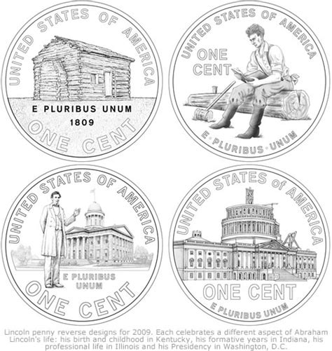 lincoln penny design images   circulating cents coin news