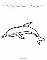 Coloring Flipper Swim Dolphins Built California Usa Twistynoodle sketch template