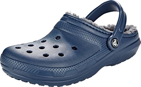 crocs classic lined clogs navycharcoal  addnaturecouk