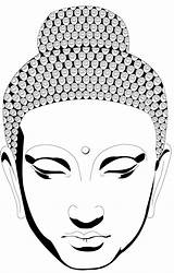 Buddha Drawing Face Sketch Easy Outline Line Coloring Simple Buddhism Draw Pages Drawings Vector Tattoo Buddhist Head Sketches Kopf Abstract sketch template