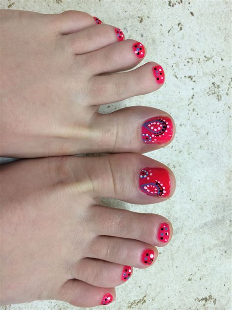 paisley toe nails infinity nail spa  tulsa  pedicure toe nails