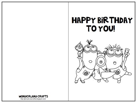 wonderland crafts birthday cards