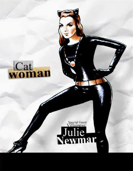 julie newmar as catwoman by paulinho72 on deviantart