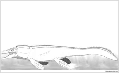 mosasaurs  coloring page  coloring pages