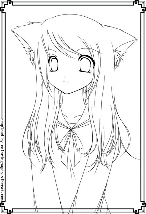 anime cat girl drawing  getdrawings