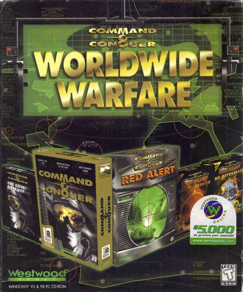 command conquer worldwide warfare  dos box cover art mobygames