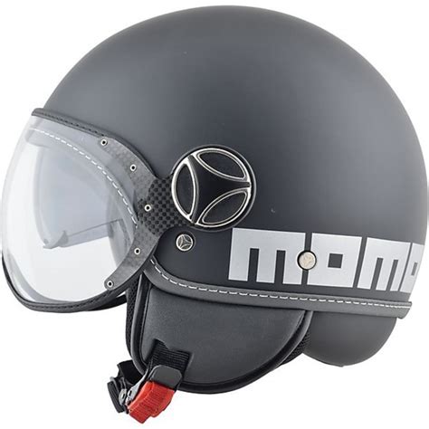 motorcycle helmet momo design fighter jet   double visor matte black white writing
