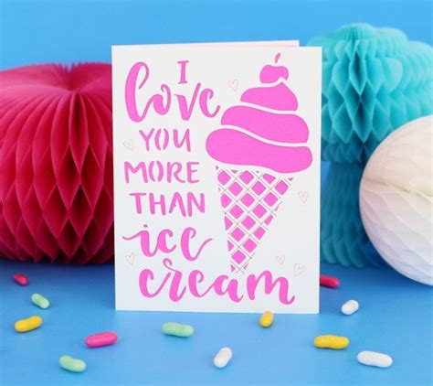 This Adorable I Love You More Than Ice Cream Card Lets Your Loved One