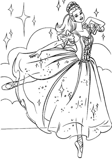 barbie  dancing princesses coloring pages canvas insight