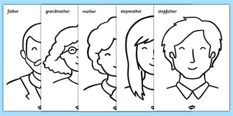 family colouring sheets esl family resources twinkl