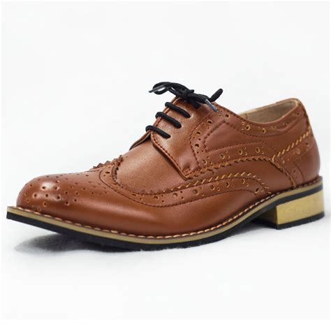 boys brown shoes boys brogue shoes formal shoes wedding prom party page boy ebay