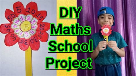 diy maths school project maths project  tables youtube
