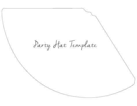 party hat template  girl creative