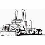 Peterbilt Truck Outline Clip Coloring Pages Semi Embroidery Designs Pencil Kenworth Template Log Sketch Slam Grand Outlines Clipground sketch template