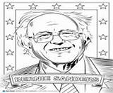 Coloring Pages Sanders Bernie Printable Donald Trump sketch template