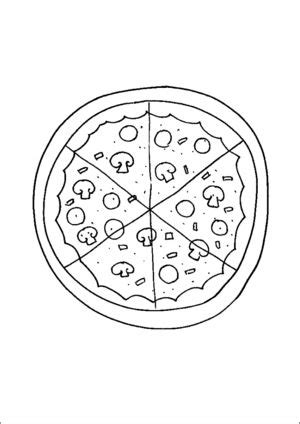 pizza printable coloring page     print pizza