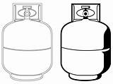 Propane Tank Clipart Clip Cylinder Vector Cliparts Gif Anyway Bottle Clipground Cost Library Getdrawings Letterville Pixels sketch template