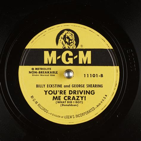 youre driving  crazy     billy eckstine  george shearing