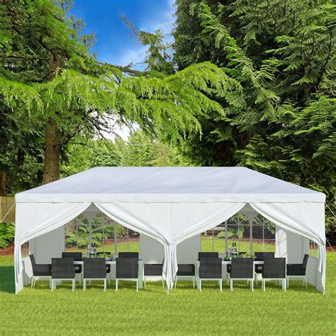 white outdoor gazebo canopy tent  removable walls xx