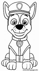 Chase Patrol Coloring Paw Pages Printable Print sketch template