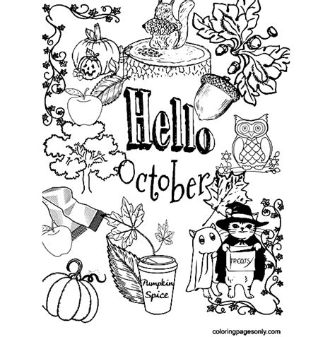 october coloring pages  printable coloring pages