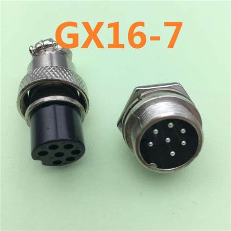 set gx  pin male female diameter mm wire panel connector  gx circular connector