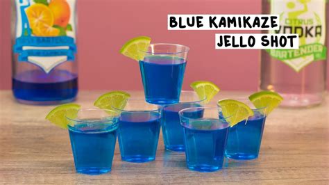 Blue Kamikaze Jello Shot Tipsy Bartender