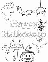 Halloween Coloring Printable Pages Kids Printables Happy Ghosts Sheets Thehousewifemodern Scary Spooky Page4 Cat Easy Bat Book Page3 Ghost Montage sketch template