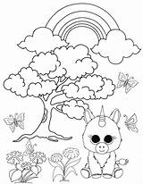 Beanie Coloring Boo Pages Unicorn Ty Boos Printable Dogs Enchanted Forest Cool Baby Dog Print Cats Unicorns Bear Babies Mermaid sketch template