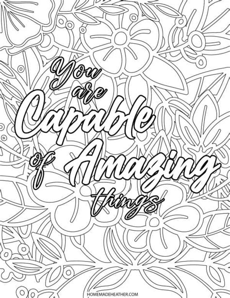 motivational quotes coloring pages homemade heather