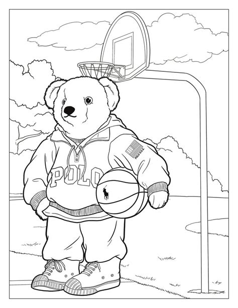 polo bear coloring book  polo ralph lauren en cat coloring
