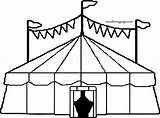 Circus Tent Coloring Entertainment Wecoloringpage Pages sketch template