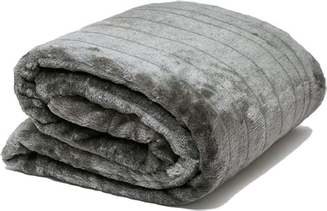 deken voor op de bank faux bont deken voor bed gevoerd inclusief fleece  opbergtas soft