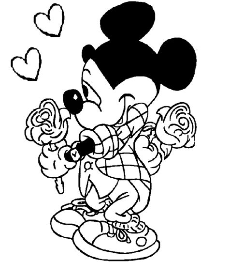 mickey mouse valentines day coloring pages valentines day coloring