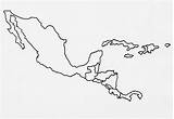 Mexico Caribbean sketch template