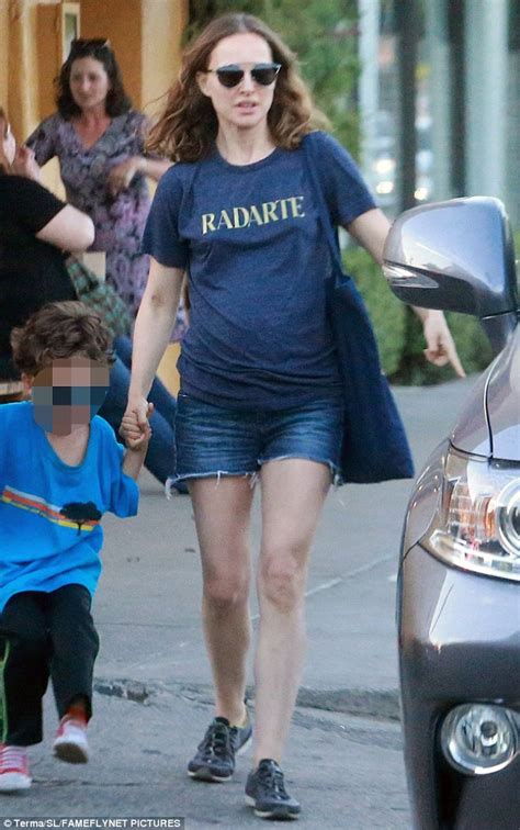 Natalie Portman Spends The Day With Cute Son Aleph In California