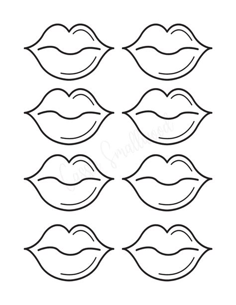 pretty lips templates cassie smallwood lip outline vintage