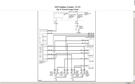 diagrams  find  short    freightliner columbia turn signal circuit