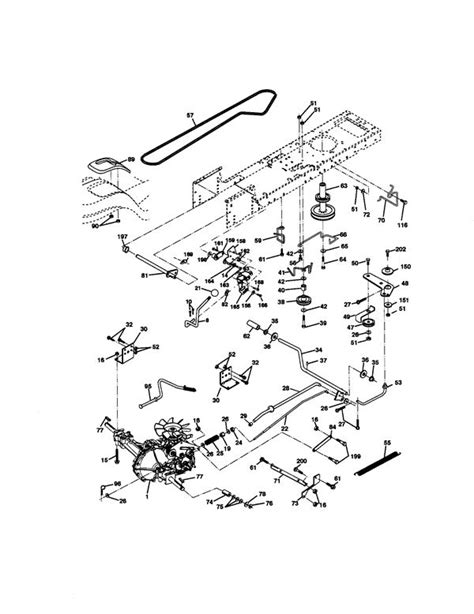 craftsman  riding mower parts diagram