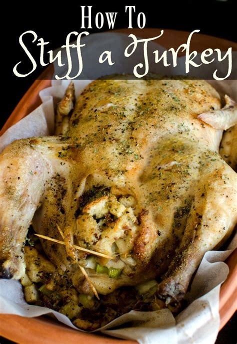 how to stuff a turkey or chicken thanksgiving recipes