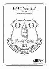 Everton Coloring Pages Soccer Logo Club Logos Cool Liverpool Football Fc Clubs Colouring Badge Printable Color Aston United Template Villa sketch template