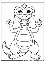 Alligators sketch template