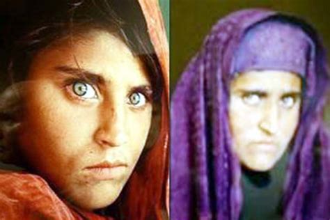 famous green eyed afghan woman arrested over staying