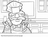 Chef Coloring Pages Muppets Swedish Disney Sweden Muppet Color Printable Getcolorings Show Cartoon Es Google sketch template