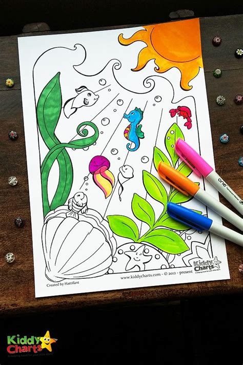 ocean coloring pages  kids  adults