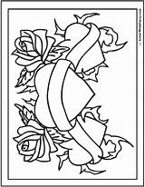 Roses Kleurplaat Rosen Herzen Tsgos Colorwithfuzzy Sheet Dolfijntjes Valentinstag Customize Zeige Liebe Blogx Downloaden sketch template
